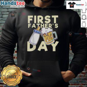 Nice First Father's Day Hoodie for new dads, featuring a stylish design perfect for celebrating their first Father's Day.
