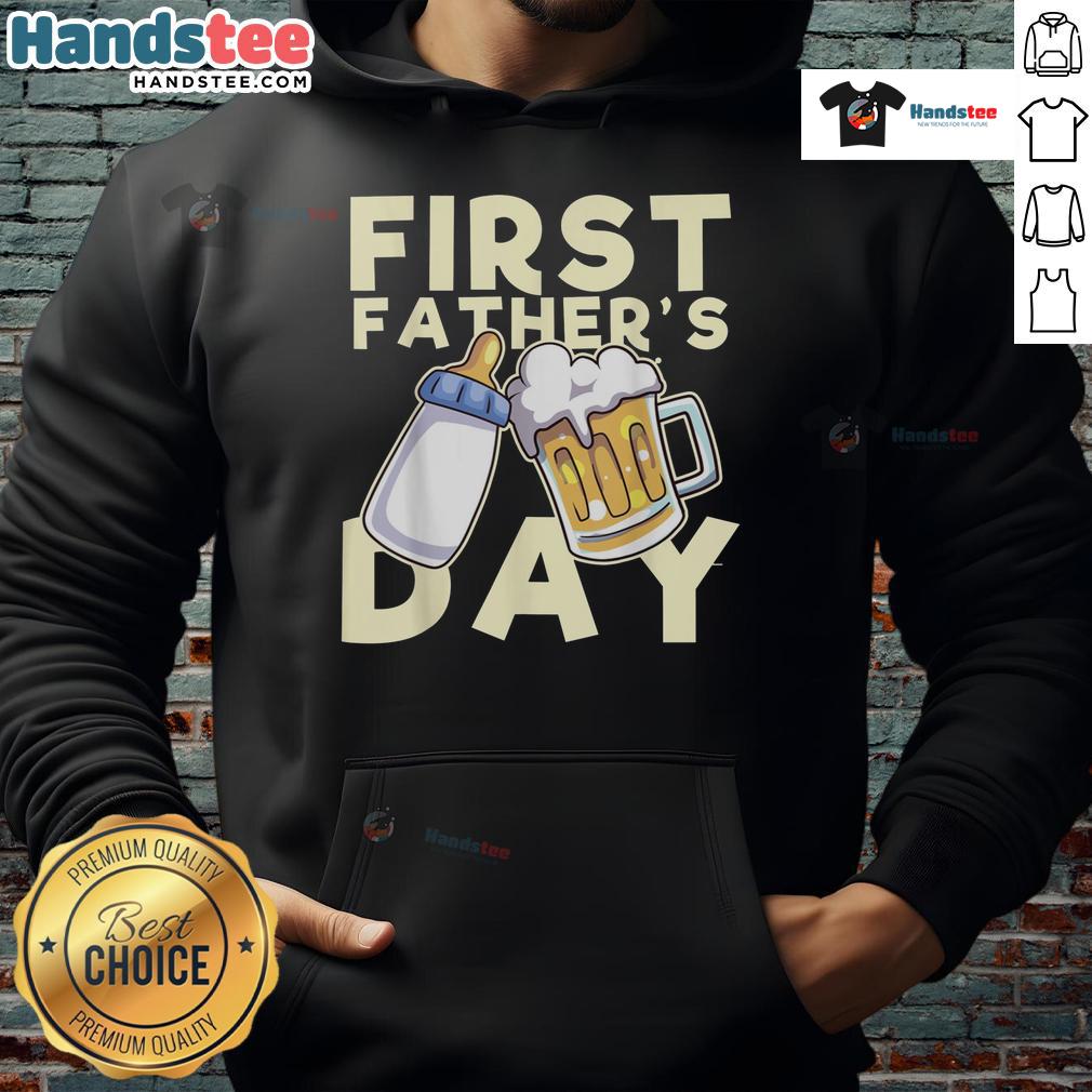 Nice First Father's Day Hoodie for new dads, featuring a stylish design perfect for celebrating their first Father's Day.
