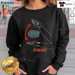 Florida Gators football sweatshirt featuring Gator Chomp design, perfect for fans supporting their team in style.