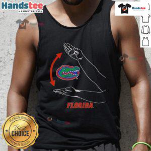 Florida Gators football tank top featuring the iconic Gator Chomp design, perfect for game day and fan apparel.