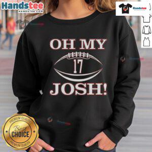 Nice Oh My Josh Number 17 Sweatshirt in stylish design, perfect for casual wear and fan apparel.