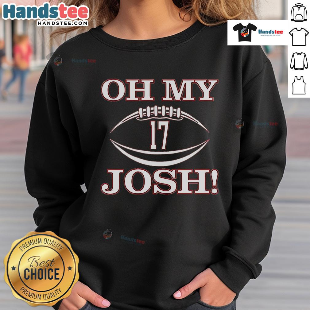 Nice Oh My Josh Number 17 Sweatshirt in stylish design, perfect for casual wear and fan apparel.