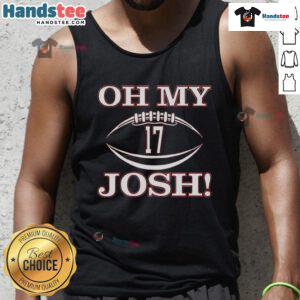 Nice-Oh-My-Josh-Number-17-Tank-Top featuring a bold design and vibrant colors, perfect for casual summer wear.