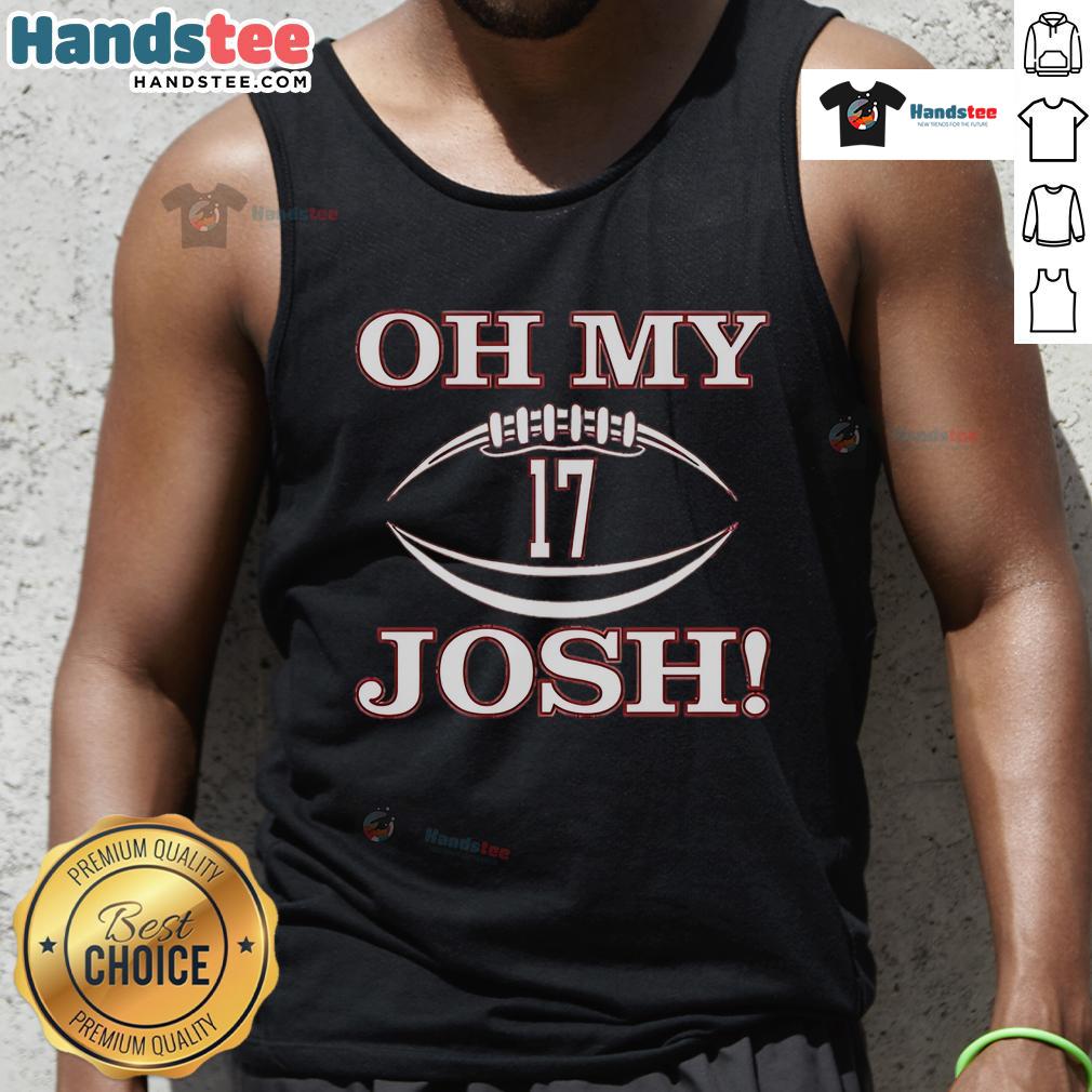 Nice-Oh-My-Josh-Number-17-Tank-Top featuring a bold design and vibrant colors, perfect for casual summer wear.