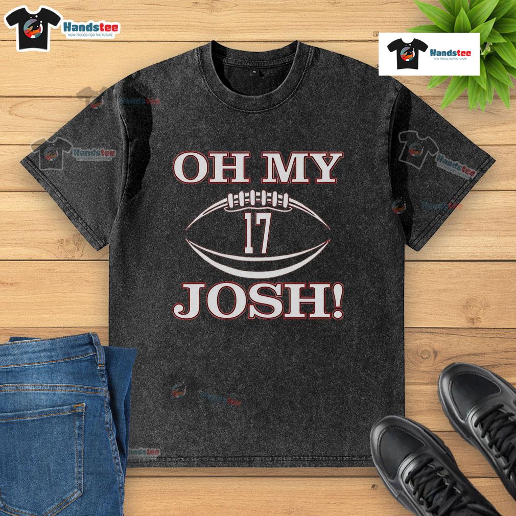 Nice Oh My Josh Number 17 washed t-shirt in soft cotton, featuring a bold graphic design and relaxed fit for casual style.