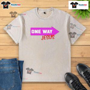 Nice One Way Jesus Paul Doyle Washed T-Shirt featuring a unique design and soft fabric for comfortable wear.
