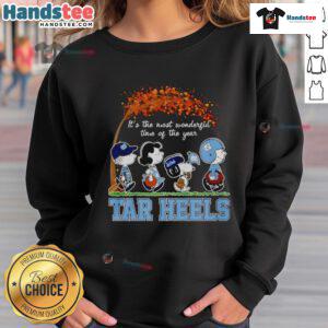UNC Tar Heels Halloween sweatshirt featuring a festive design, perfect for showing team spirit during the most wonderful time of the year.