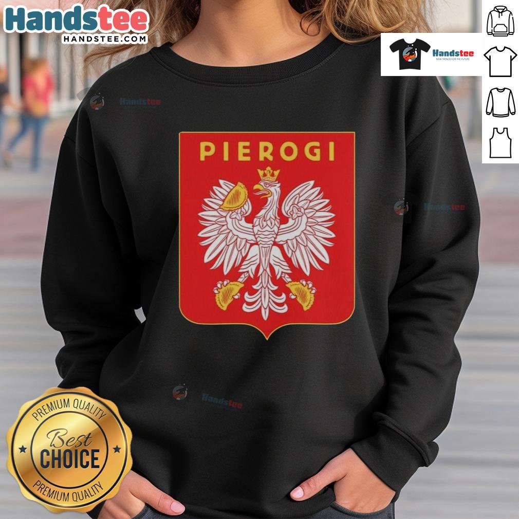 Coat of arms logo sweatshirt from Nice Pierogi, featuring a stylish design perfect for casual wear enthusiasts.