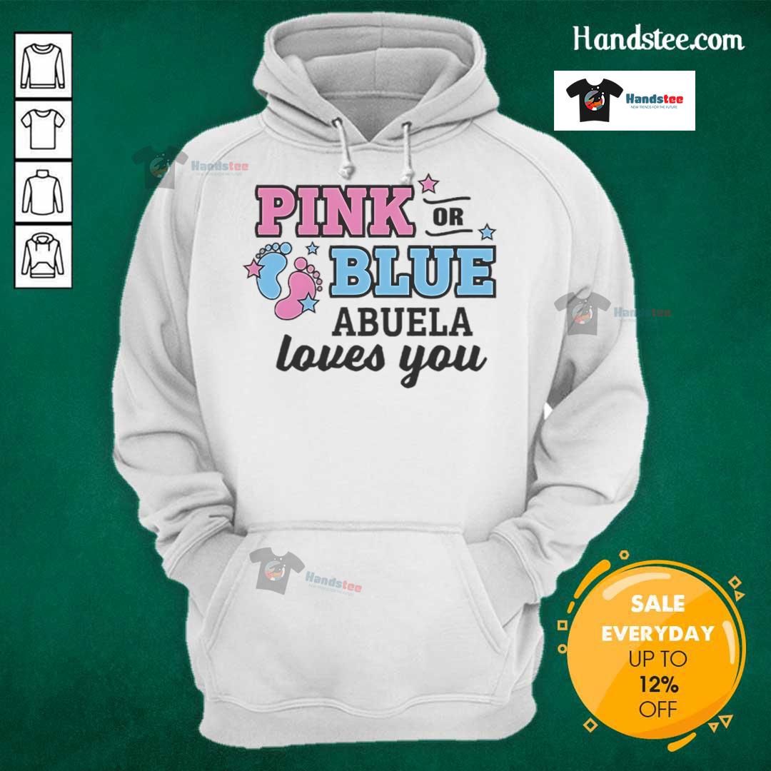 Nice pink or blue 'Abuela Loves You' hoodie showcasing a cozy design perfect for gifts and casual wear.
