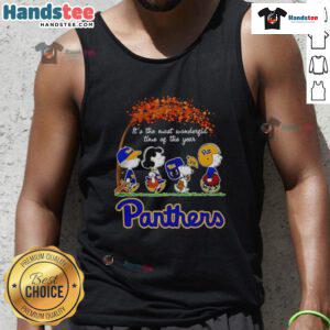 Nice Pitt Panthers Halloween tank top, perfect for celebrating the most wonderful time of the year in style.
