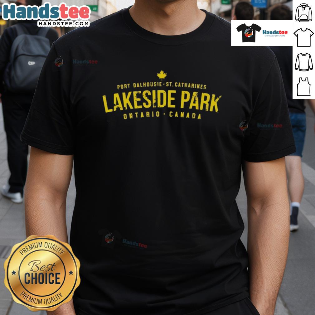 Nice Port Dalhousie St Catharines Lakeside Park Ontario Canada T-Shirt design featuring scenic lake and park imagery.