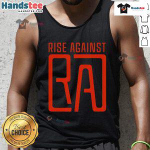 Stylish Nice Rise Against RA Logo Tank Top with bold graphic design, perfect for casual wear and music fans.