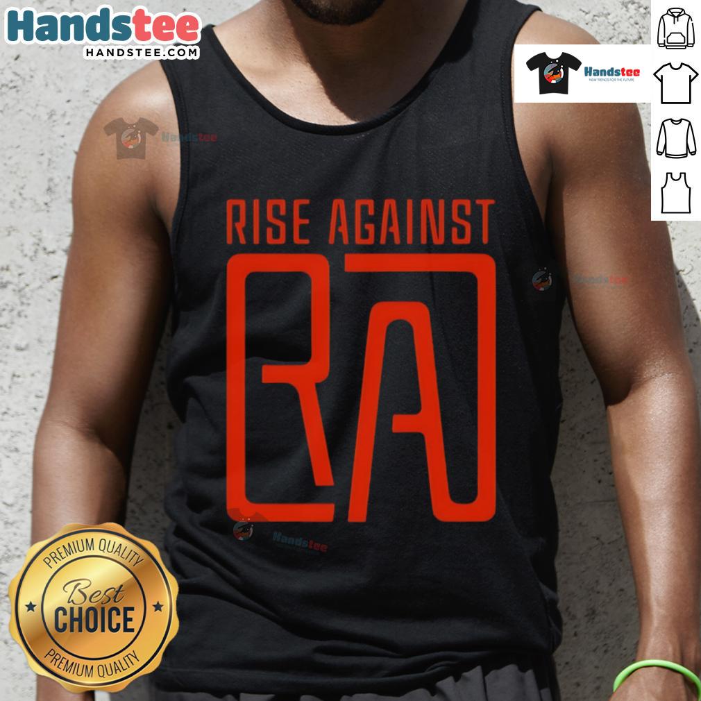 Stylish Nice Rise Against RA Logo Tank Top with bold graphic design, perfect for casual wear and music fans.