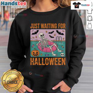 Alt Text: Nice spooky summer skeleton sweatshirt design, perfect for Halloween enthusiasts and festive summer style.