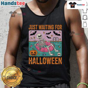 Nice spooky summer skeleton tank top design, perfect for Halloween celebrations and festive summer parties.