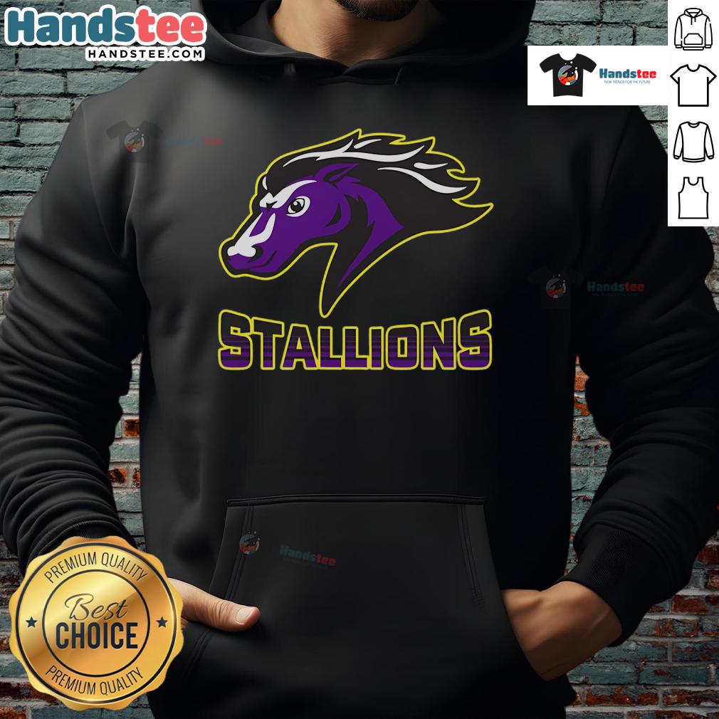 Nice Steeplechase Stallions Fade Hoodie featuring a stylish design, perfect for horse racing fans and casual wear.