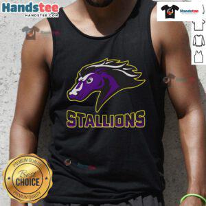 Nice Steeplechase Stallions Fade Tank Top featuring a stylish design perfect for horse racing enthusiasts.
