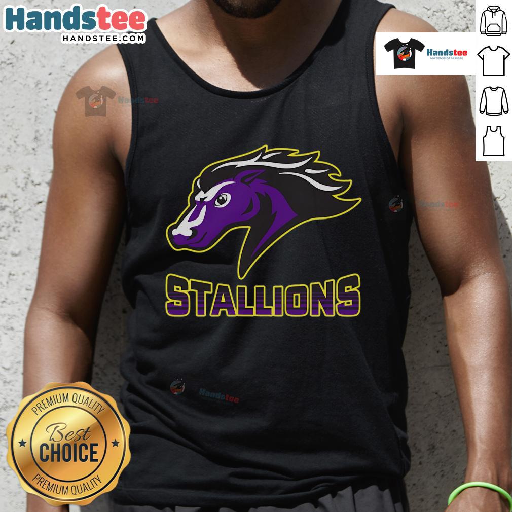 Nice Steeplechase Stallions Fade Tank Top featuring a stylish design perfect for horse racing enthusiasts.