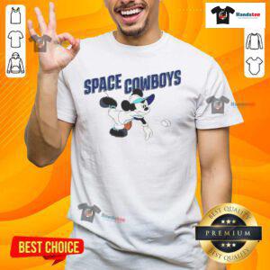 Alt Text: Nice Sugar Land Space Cowboys Mickey Mouse T-Shirt featuring a vibrant design perfect for fans and collectors.