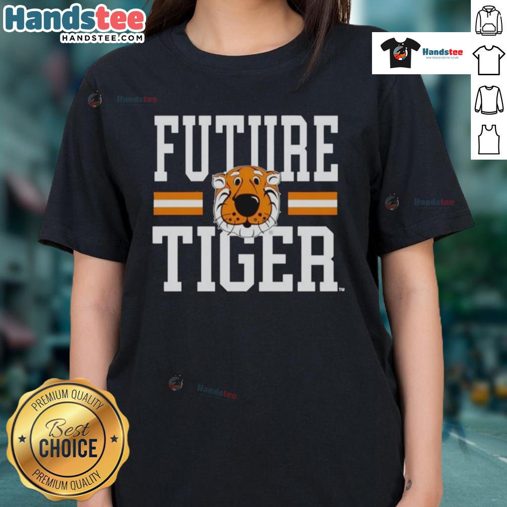 Nice Tigers Missouri Future Tiger Ladies Tee featuring vibrant design for proud fans and stylish comfort.