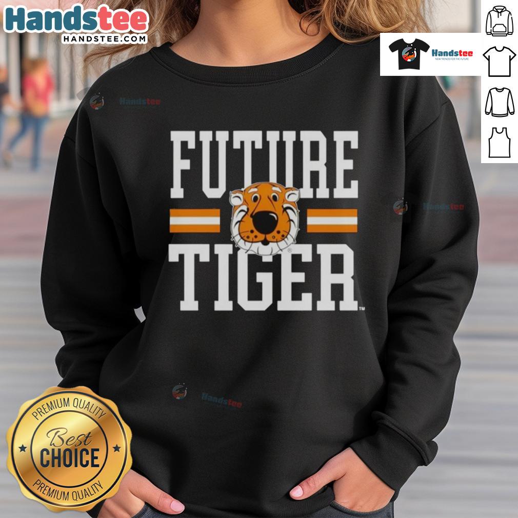 Missouri Future Tiger sweatshirt featuring a stylish design with a tiger logo, perfect for fans of the Nice Tigers.