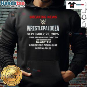 Nice WWE Wrestlepalooza 2025 hoodie featuring vibrant graphics, perfect for fans attending the event at Gainbridge Fieldhouse.