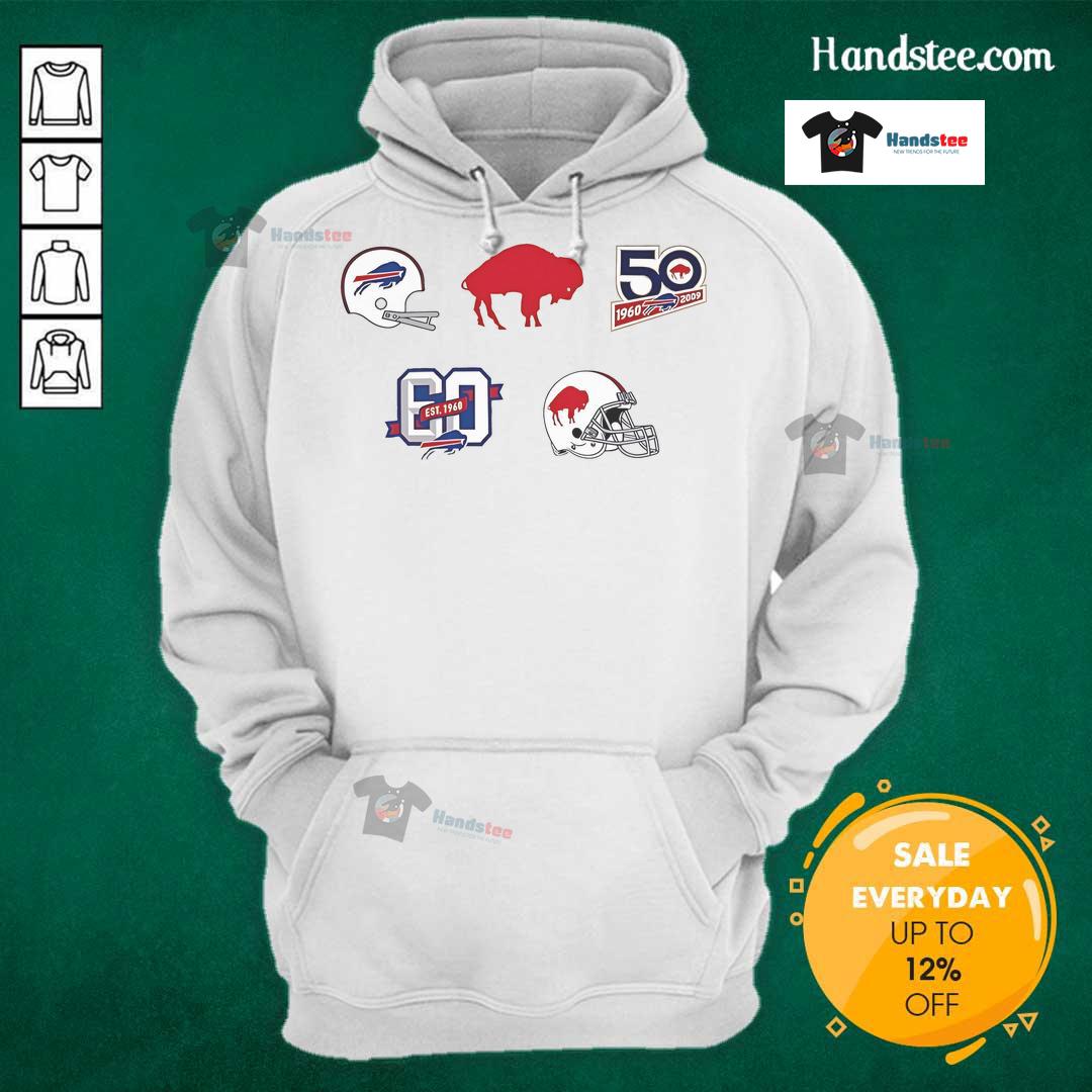 Official Buffalo Bills Farewell Season History Lock Hoodie showcasing team logo and design, perfect for fans.