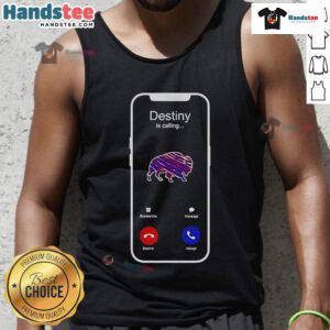 Official Destiny is Calling Buffalo Bills tank top featuring team colors and logo, perfect for game day wear.