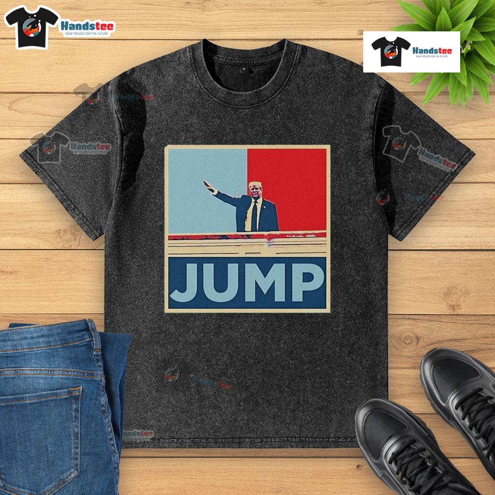 Official Donald Jump Retro Washed T-Shirt featuring a vintage design, perfect for casual wear and fan collections.