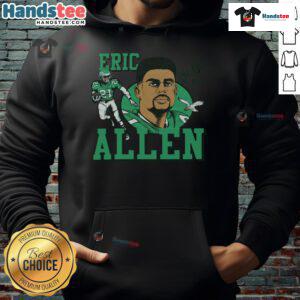 Official Eagles Eric Allen Signature Hoodie featuring team colors and logo, perfect for fans and casual wear.