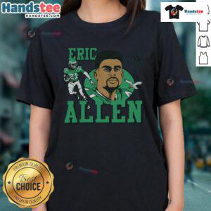 Official Eagles Eric Allen Signature Ladies Tee featuring a stylish design for passionate fans.