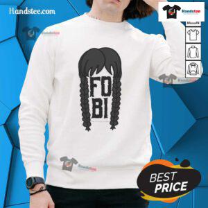 Official FOBI Fear Of Being Included Wednesday Addams Sweatshirt featuring iconic design and cozy fit for fans.
