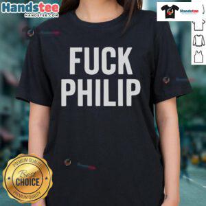 Official Fck Philip Ladies Tee featuring bold graphic design, perfect for stylish, edgy women's fashion.