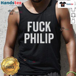 Official Fck Philip tank top featuring bold graphic design, perfect for casual wear and expressing your unique style.
