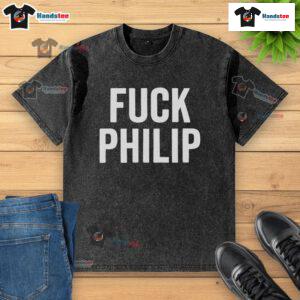 Official Fck Philip Washed T-Shirt featuring bold graphic design, perfect for casual wear and statement fashion.