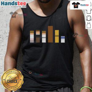 Minimalist Star Wars Jedi tank top featuring official Galactic Color Theory design in flat colors.