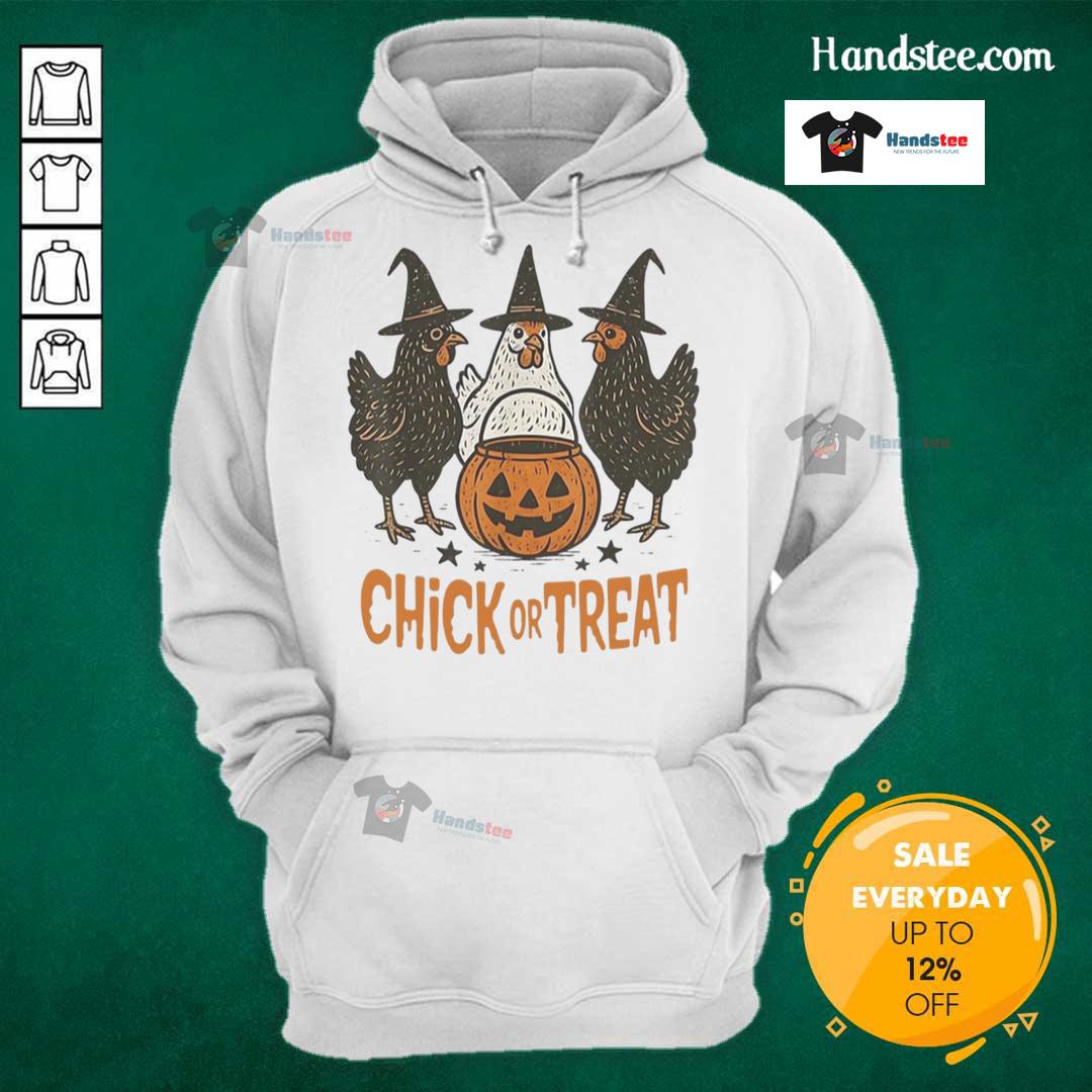 Funny Halloween Chicken hoodie for trick-or-treating, featuring a playful design perfect for Halloween festivities.