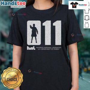 Official Hawkins National Laboratory Ladies Tee from the US Department of Energy featuring a sleek design and logo.