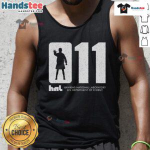 Official Hawkins National Laboratory tank top from US Department of Energy, featuring logo and stylish design.