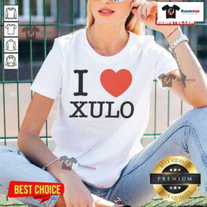 Official I Love Xulo Ladies Tee featuring stylish design and vibrant colors for trendy womens fashion.