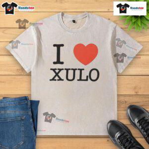 Official I Love Xulo washed t-shirt featuring a stylish design and comfortable fit for casual wear.