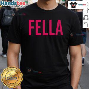 Alt Text: Official Jordan Schmaltz Fella T-Shirt featuring a stylish design, perfect for fans and casual wear.