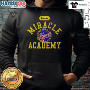 Official Miracle Academy Caitlin Clark Indiana Fever Hoodie featuring team colors and logo, perfect for fans.