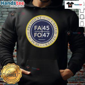 FAFO 45-47 hoodie featuring Official News Treason design, perfect for fans of bold, statement-making apparel.