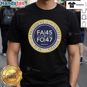 Official News Treason Merch Fafo 45 47 T-Shirt featuring bold graphics and a unique design for political enthusiasts.