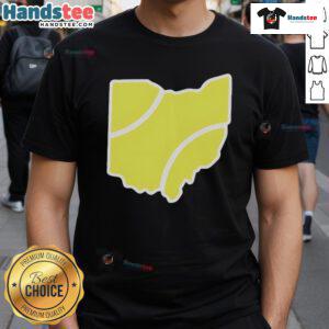 Official Ohio Tennis Ball T-Shirt featuring vibrant graphics and a comfortable fit for tennis enthusiasts in Ohio.