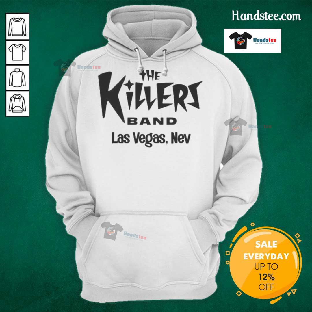 Official The Killers Summer in Vegas Hoodie featuring bold graphics and vibrant colors, perfect for fans and summer style.