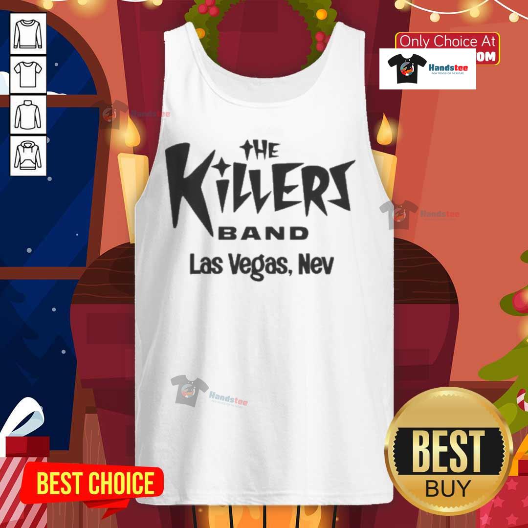 Alt Text: Official The Killers Summer in Vegas tank top featuring vibrant graphics and a trendy design for music fans.