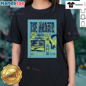 Official Tour August 2025 The Armed poster featuring a stylish ladies tee design for fans of the band.