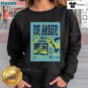 Official Tour August 2025 The Armed poster sweatshirt featuring vibrant graphics and tour details for fans.
